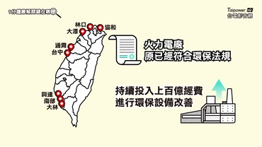 火力電廠持續進行環保設備改善